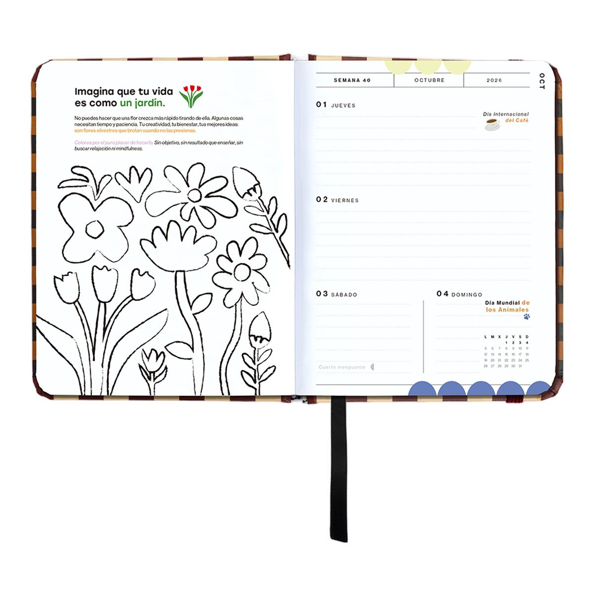 Agenda Escolar 11 Meses 2026-2027 128x154 mm Mini Vista Semanal Universo UO Espanhol Multicolor-14