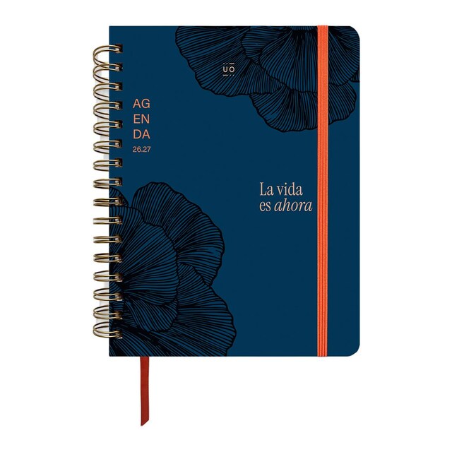 Agenda escolar 11 meses 2026-2027 168x220 mm semana vista Kyoto UO español