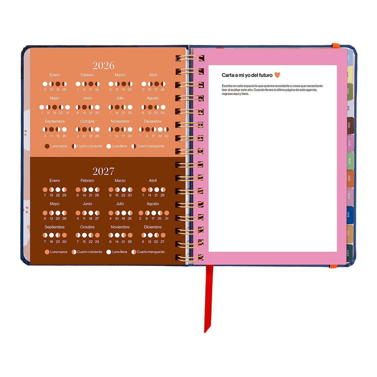 Agenda Escolar 11 Meses 2026-2027 168x220 mm Vista Semanal Kyoto UO Espanhol Multicolor-6