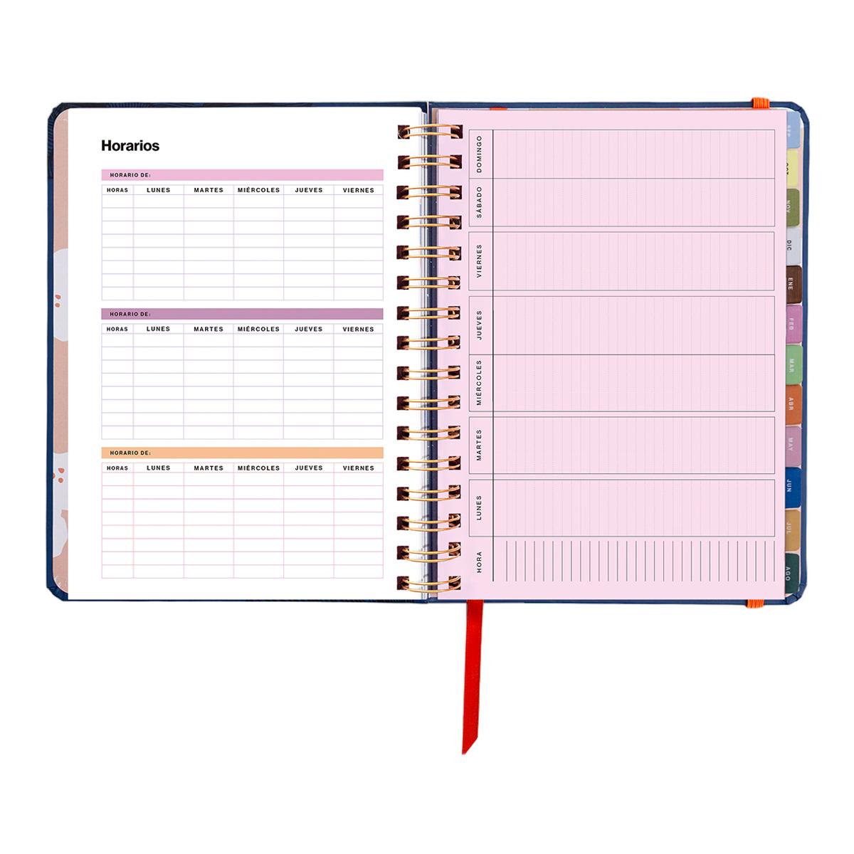 Agenda Escolar 11 Meses 2026-2027 168x220 mm Vista Semanal Kyoto UO Espanhol Multicolor-7