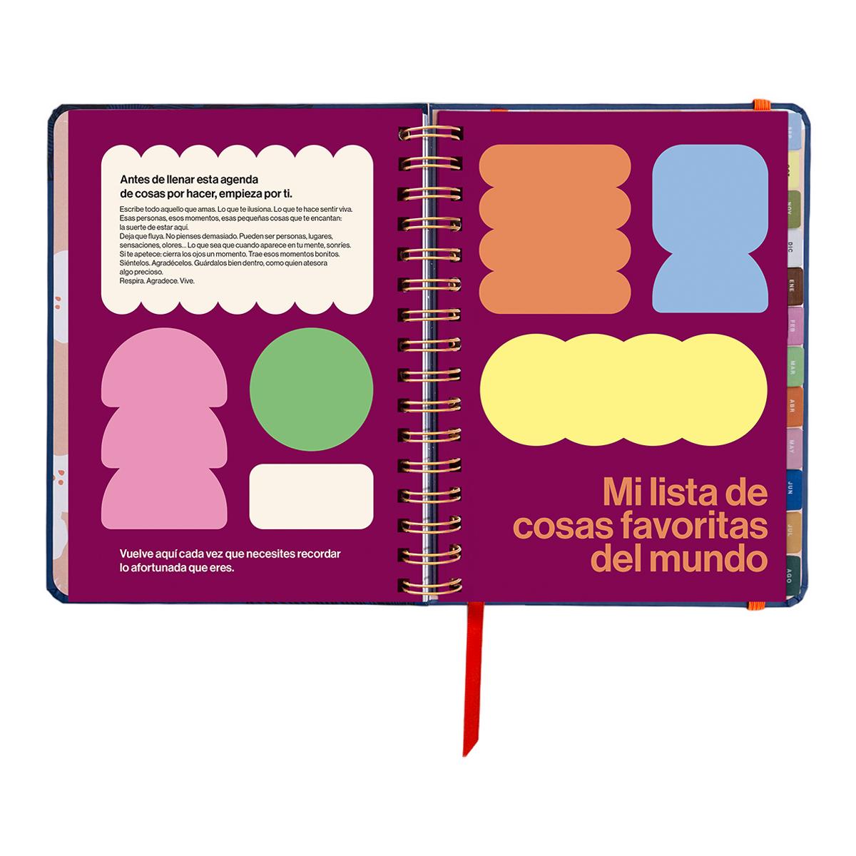 Agenda Escolar 11 Meses 2026-2027 168x220 mm Vista Semanal Kyoto UO Espanhol Multicolor-9