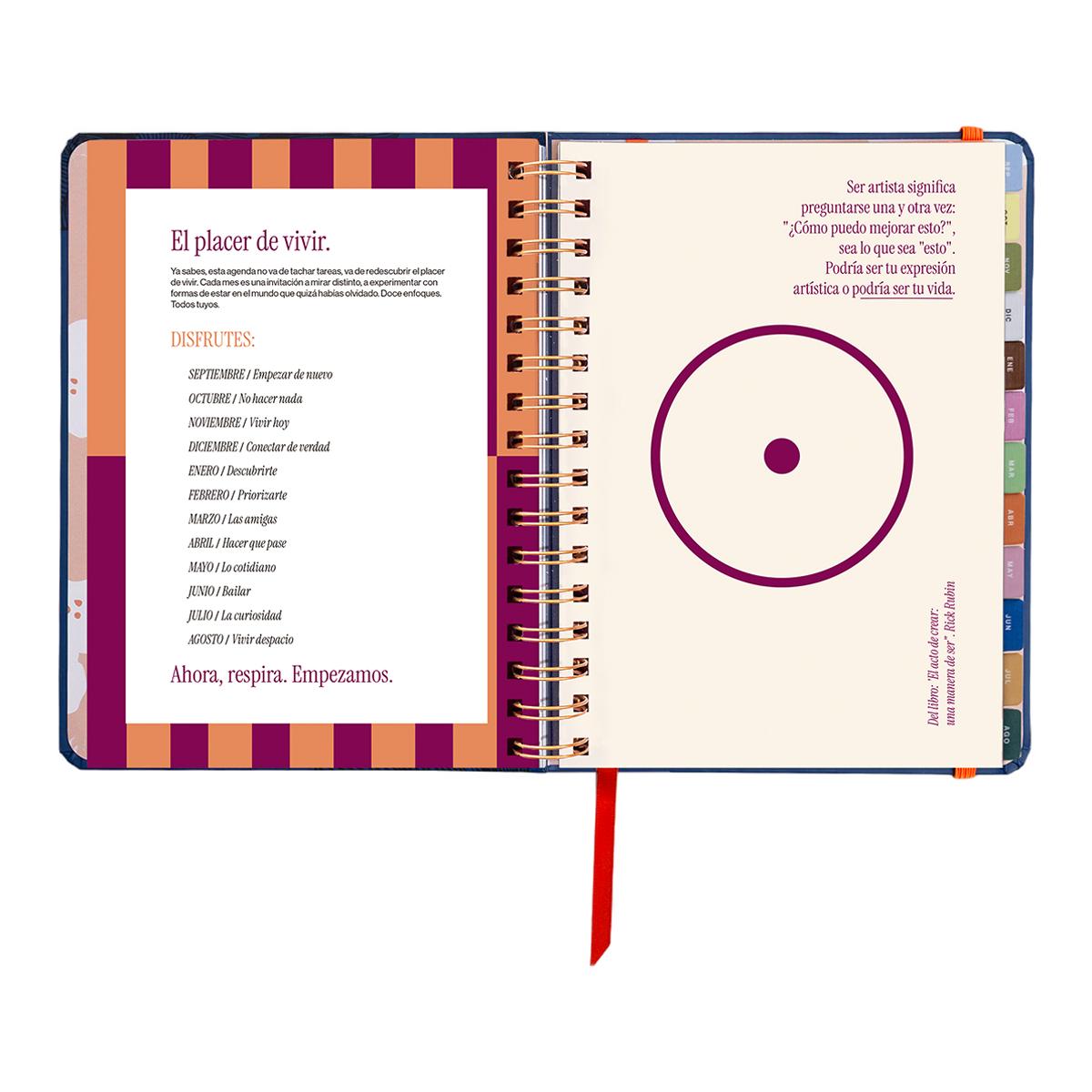 Agenda Escolar 11 Meses 2026-2027 168x220 mm Vista Semanal Kyoto UO Espanhol Multicolor-10