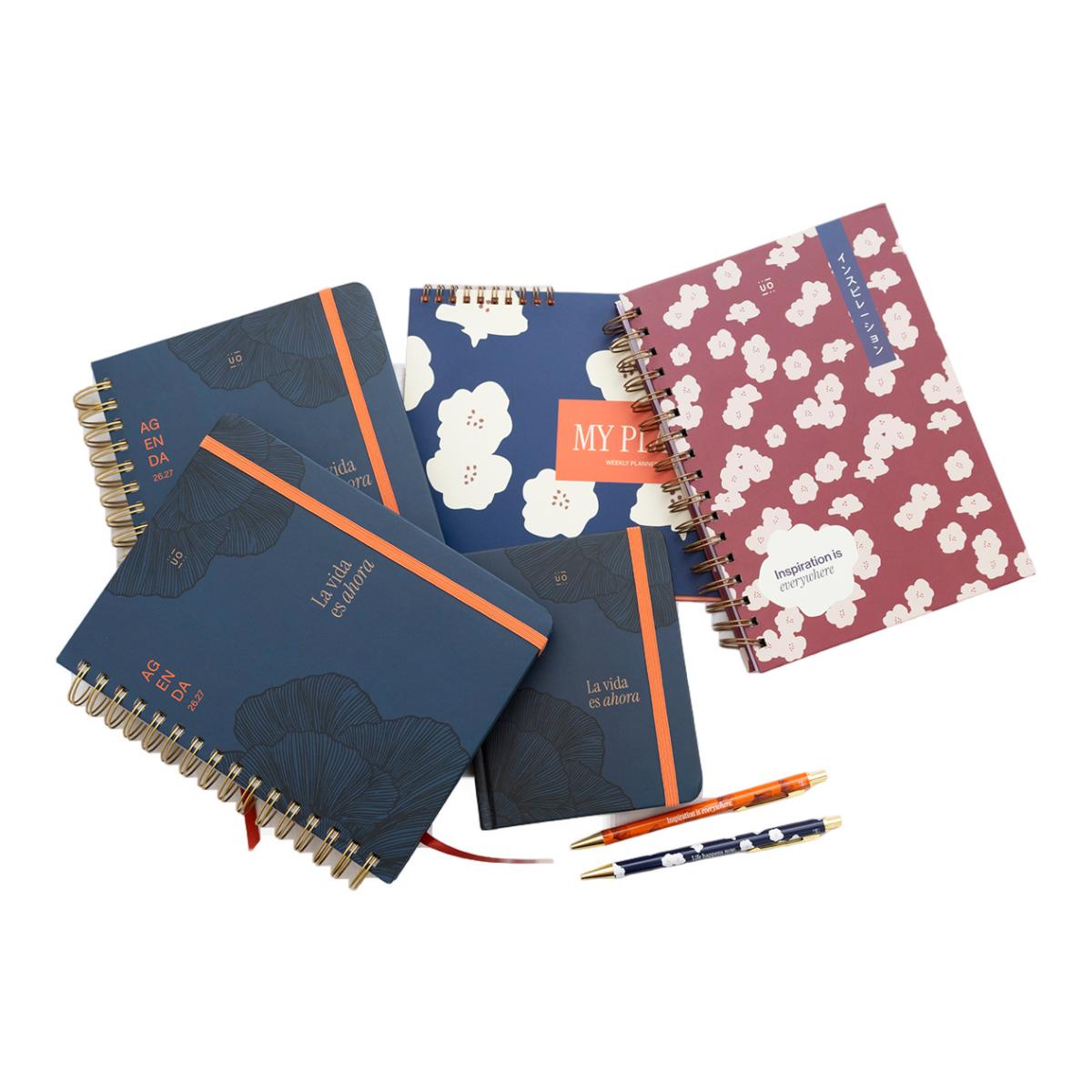 Agenda Escolar 11 Meses 2026-2027 168x220 mm Vista Semanal Kyoto UO Espanhol Multicolor-24