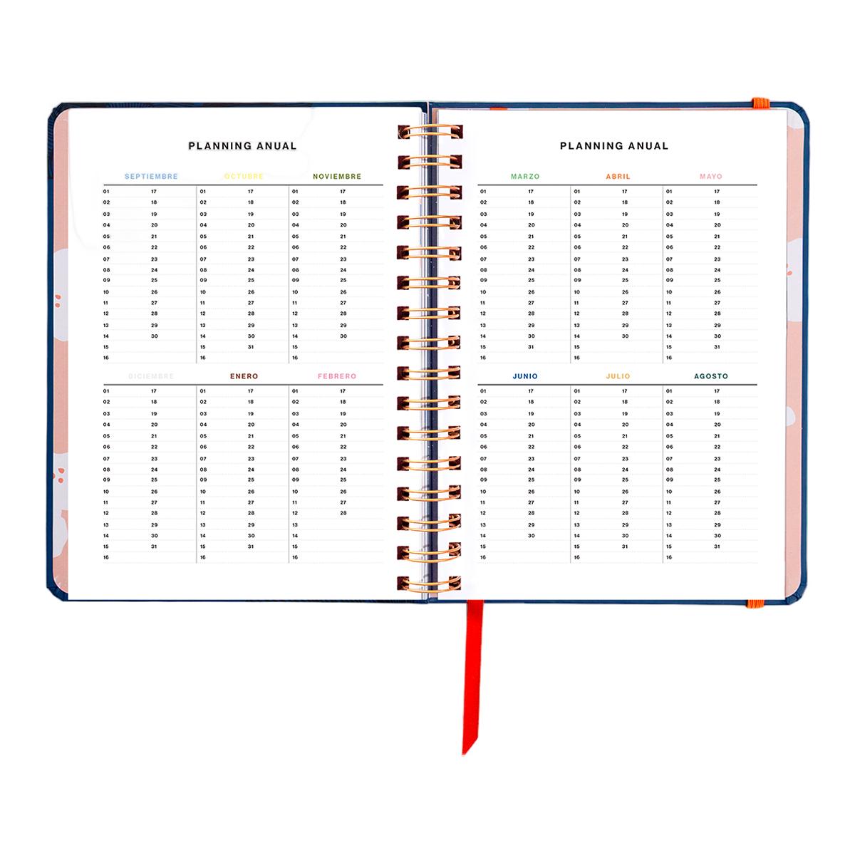 Agenda Escolar 11 Meses 2026-2027 168x220 mm 1 Dia por Página Kyoto UO Espanhol Multicolor-5