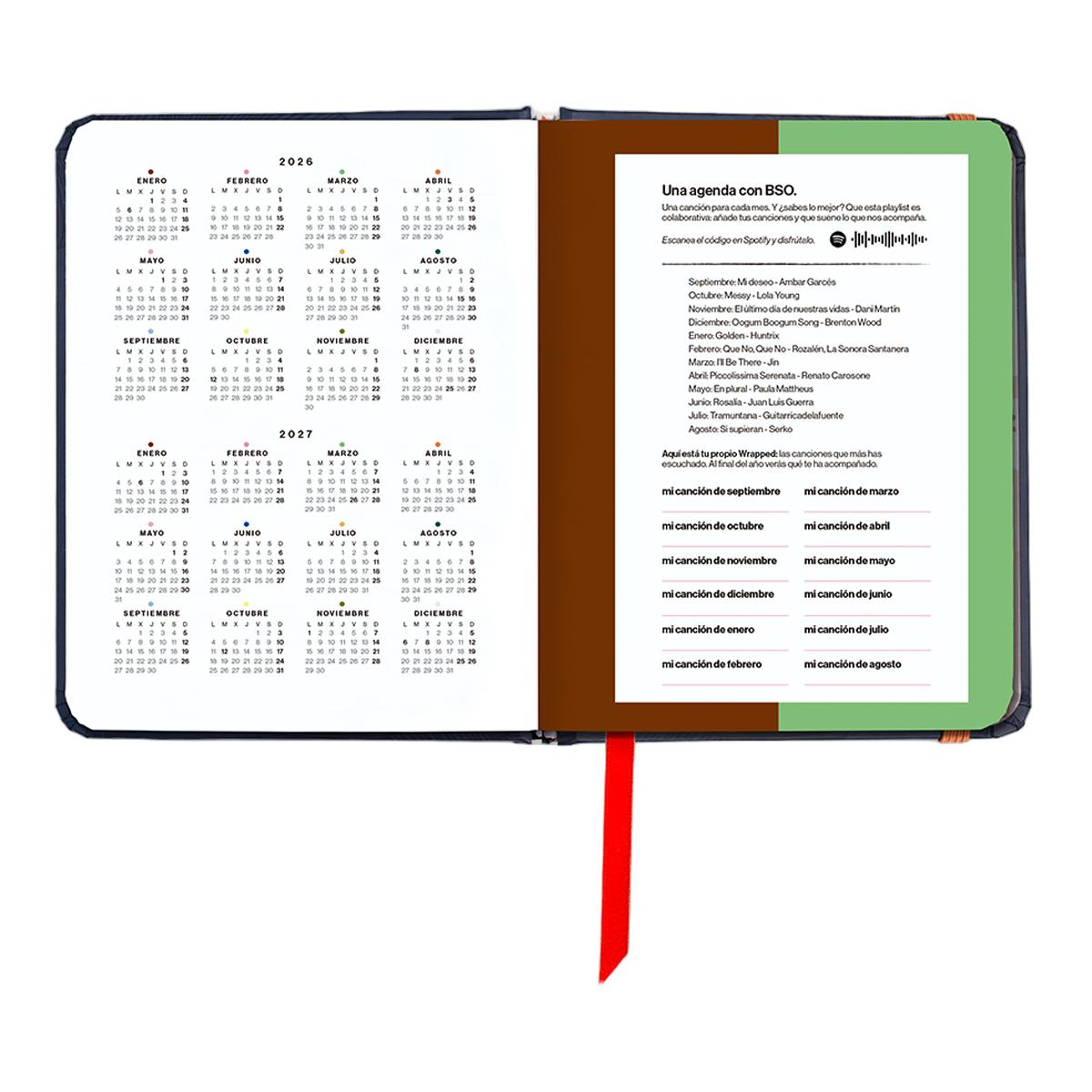 Agenda Escolar 11 Meses 2026-2027 128x154 mm Mini Vista Semana Kyoto UO Espanhol Multicolor-5
