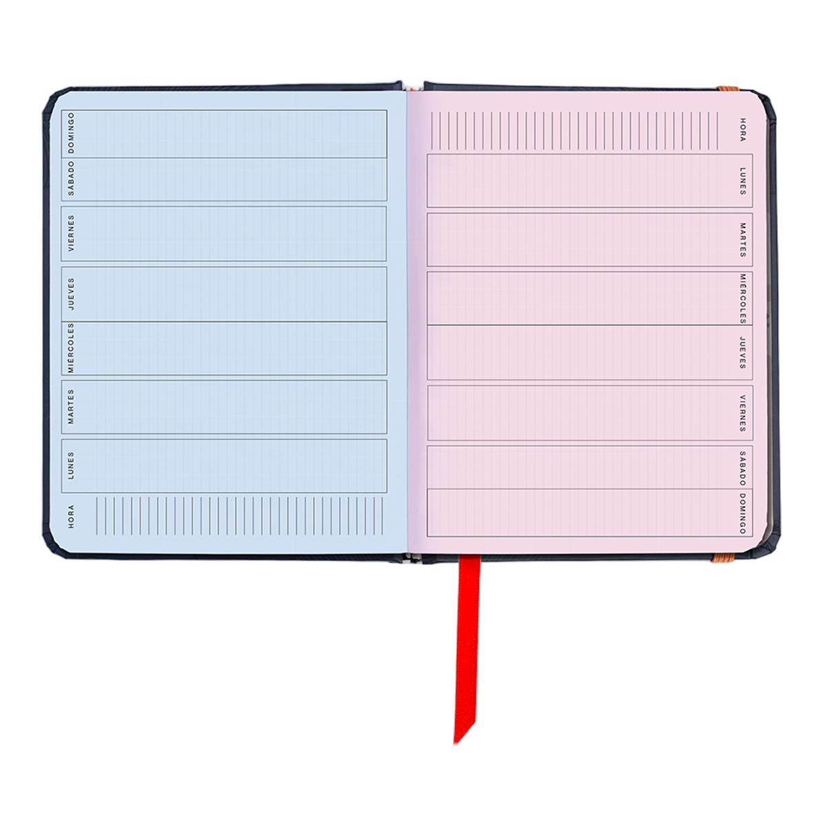 Agenda Escolar 11 Meses 2026-2027 128x154 mm Mini Vista Semana Kyoto UO Espanhol Multicolor-8