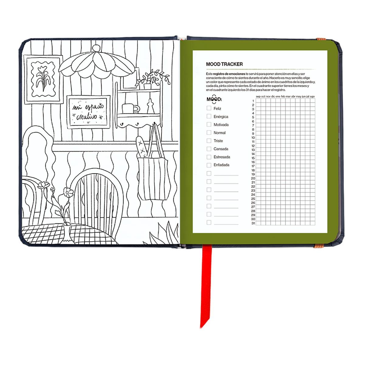 Agenda Escolar 11 Meses 2026-2027 128x154 mm Mini Vista Semana Kyoto UO Espanhol Multicolor-16
