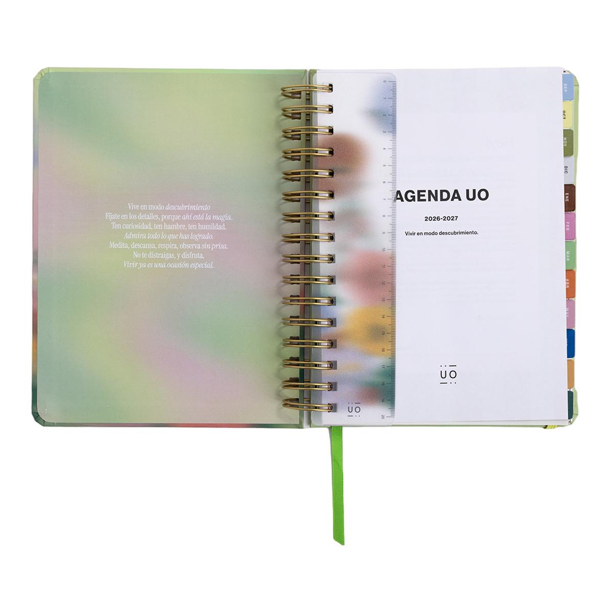 Agenda Escolar 11 Meses 2026-2027 168x220 mm Vista Semana Bloom UO Espanhol Multicolor-2