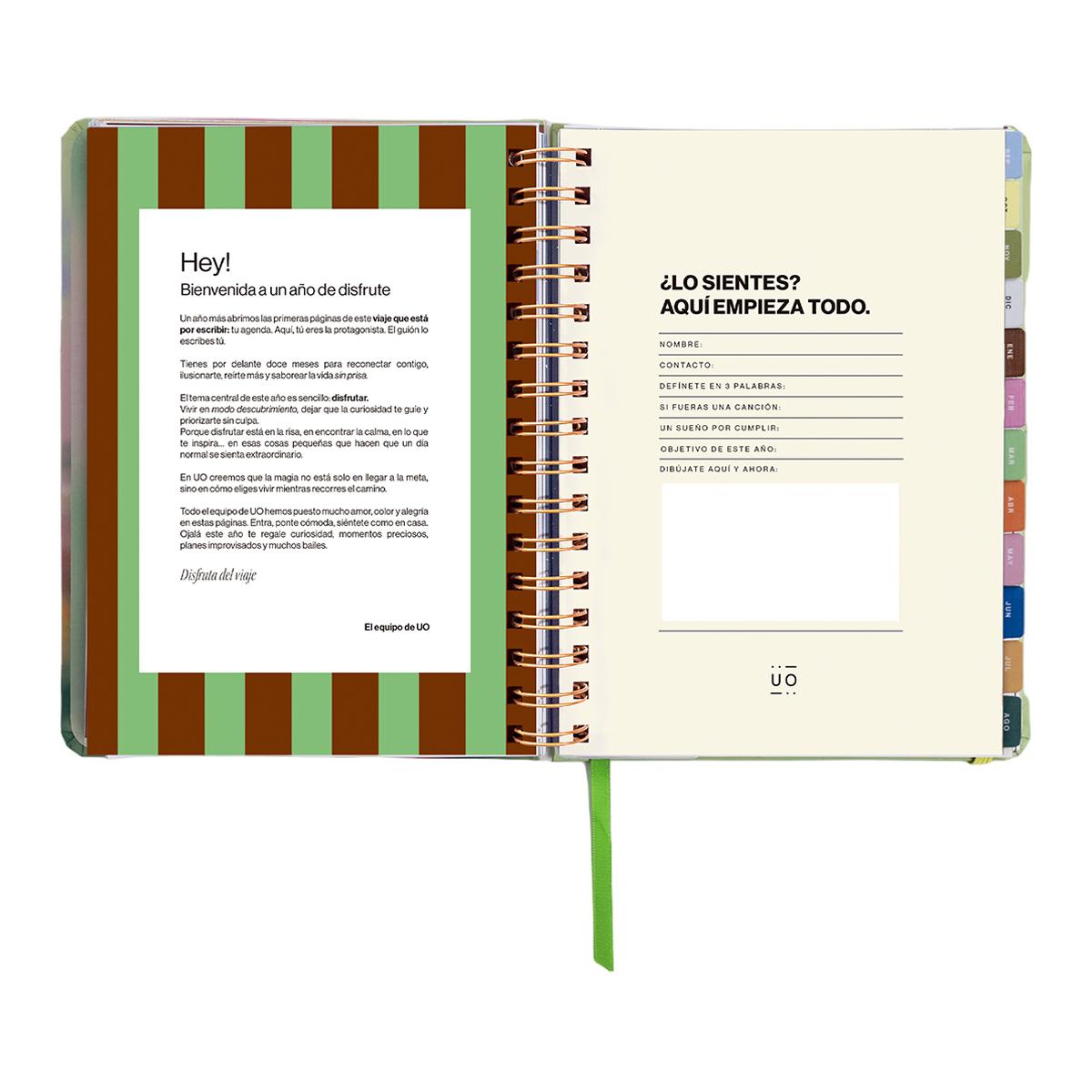 Agenda Escolar 11 Meses 2026-2027 168x220 mm Vista Semana Bloom UO Espanhol Multicolor-3