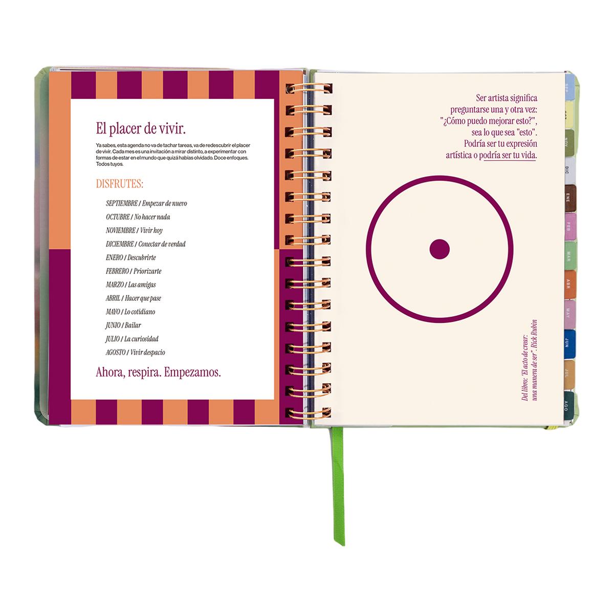 Agenda Escolar 11 Meses 2026-2027 168x220 mm Vista Semana Bloom UO Espanhol Multicolor-10