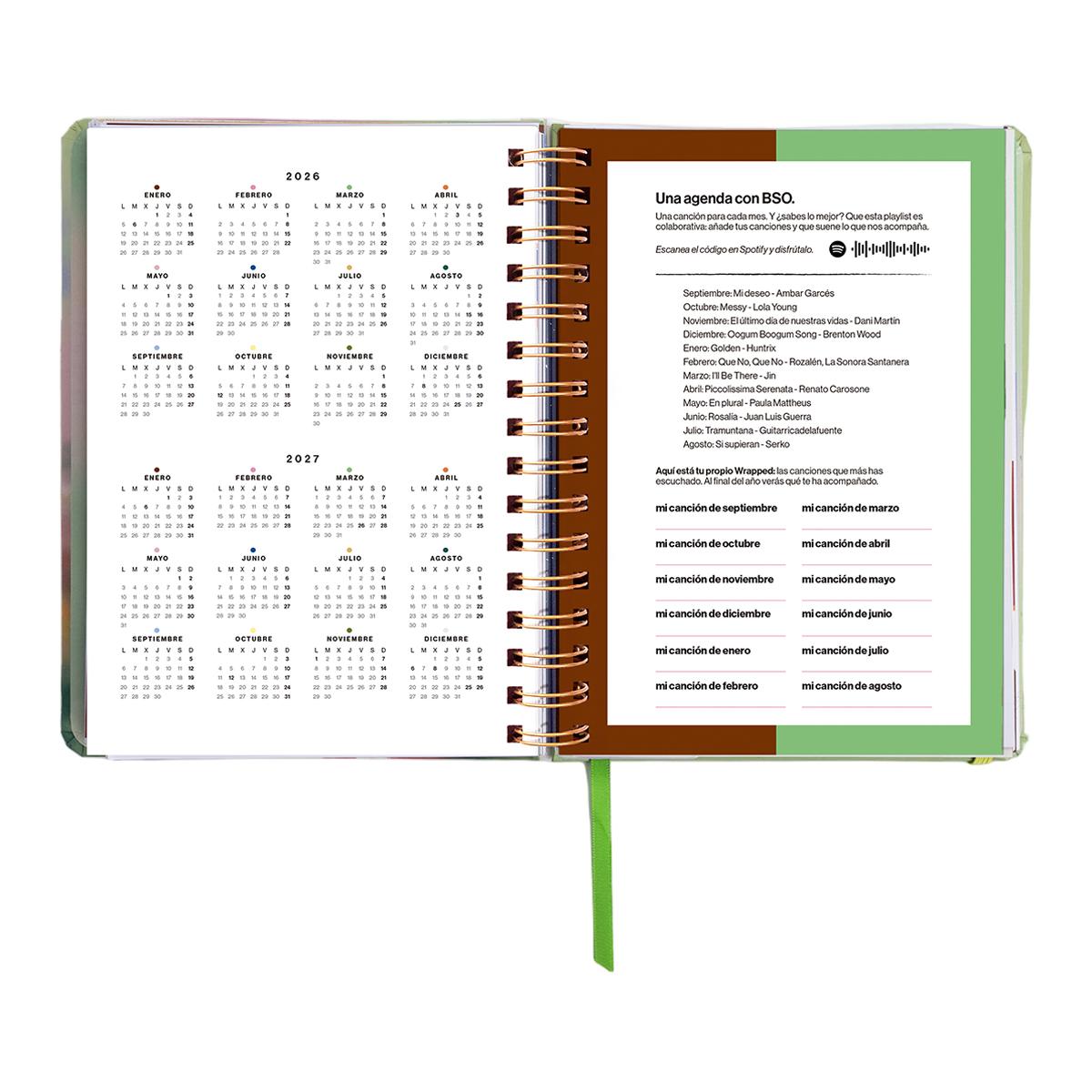 Agenda Escolar 11 Meses 2026-2027 168x220 mm 1 Dia por Página Bloom UO Espanhol Multicolor-4
