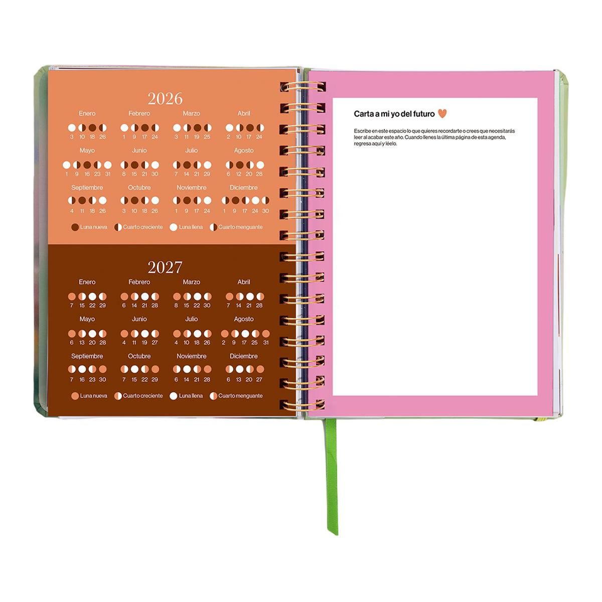 Agenda Escolar 11 Meses 2026-2027 168x220 mm 1 Dia por Página Bloom UO Espanhol Multicolor-6