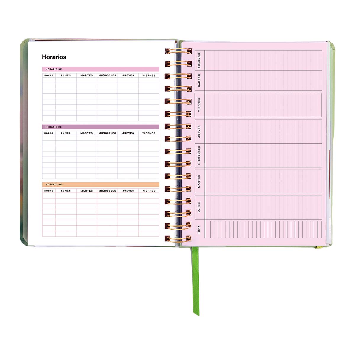 Agenda Escolar 11 Meses 2026-2027 168x220 mm 1 Dia por Página Bloom UO Espanhol Multicolor-7