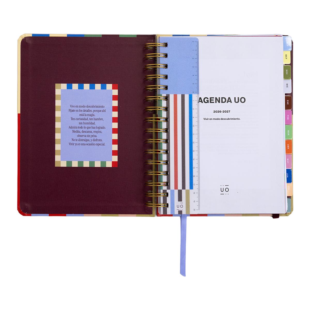Agenda Escolar 11 Meses 2026-2027 168x220 mm Vista Semanal Copenhague UO Espanhol Multicolor-2