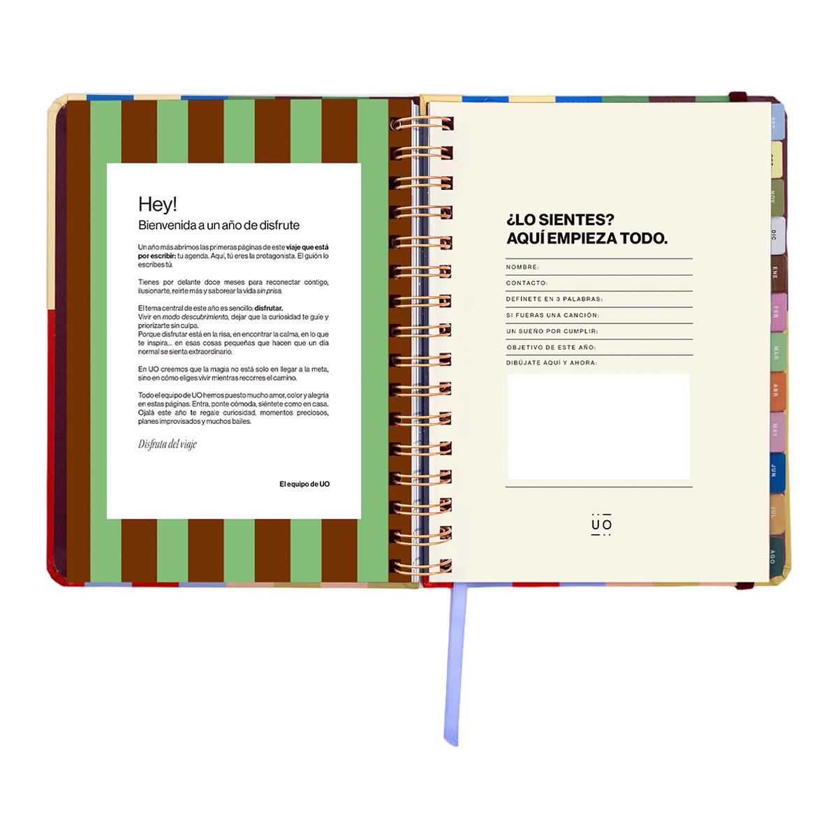Agenda Escolar 11 Meses 2026-2027 168x220 mm Vista Semanal Copenhague UO Espanhol Multicolor-3