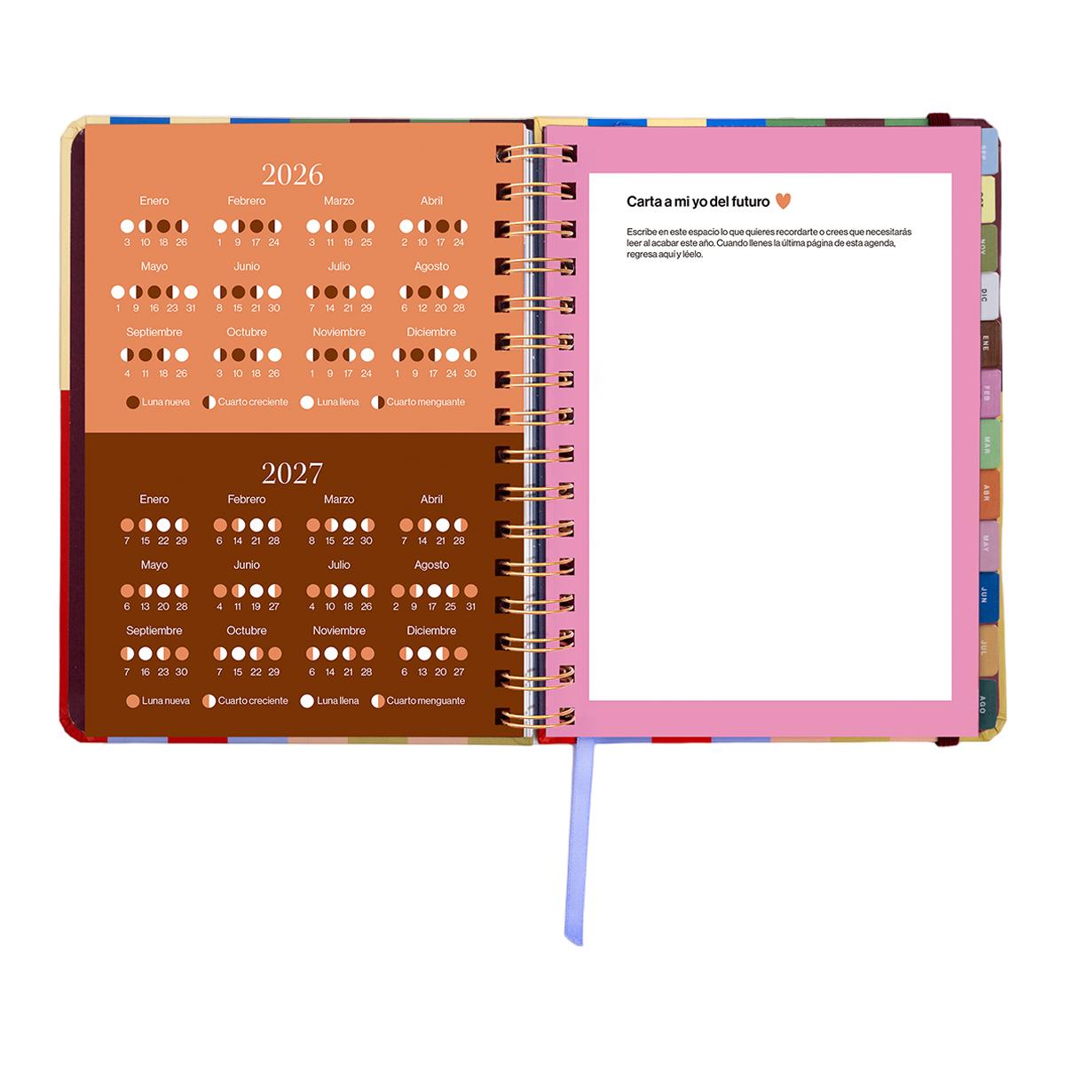 Agenda Escolar 11 Meses 2026-2027 168x220 mm Vista Semanal Copenhague UO Espanhol Multicolor-6