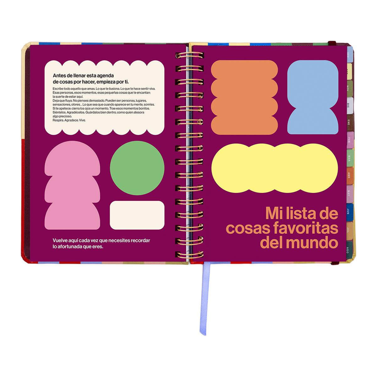 Agenda Escolar 11 Meses 2026-2027 168x220 mm Vista Semanal Copenhague UO Espanhol Multicolor-9