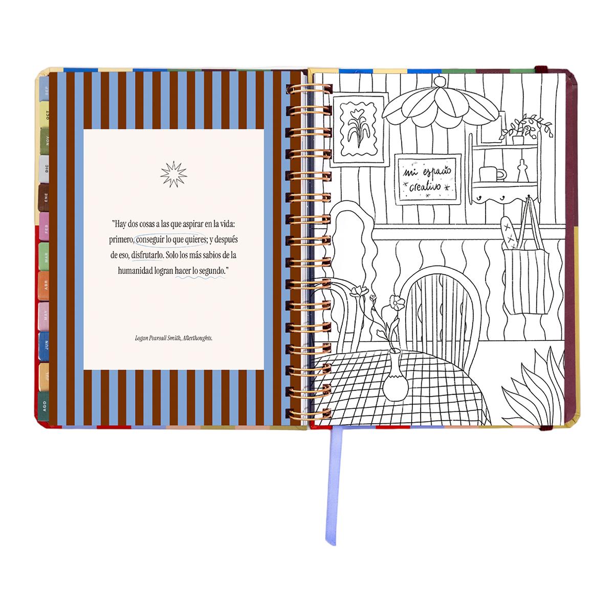 Agenda Escolar 11 Meses 2026-2027 168x220 mm Vista Semanal Copenhague UO Espanhol Multicolor-14