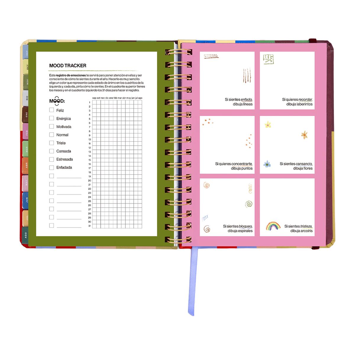 Agenda Escolar 11 Meses 2026-2027 168x220 mm Vista Semanal Copenhague UO Espanhol Multicolor-15