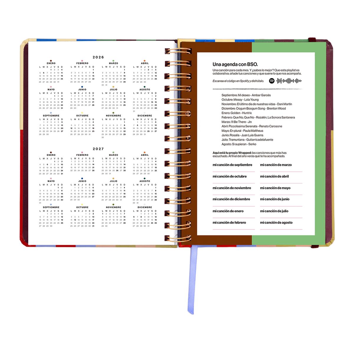 Agenda Escolar 11 Meses 2026-2027 168x220 mm 1 Dia por Página Copenhague UO Espanhol Multicolor-4