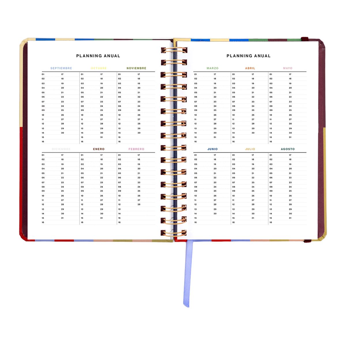 Agenda Escolar 11 Meses 2026-2027 168x220 mm 1 Dia por Página Copenhague UO Espanhol Multicolor-5