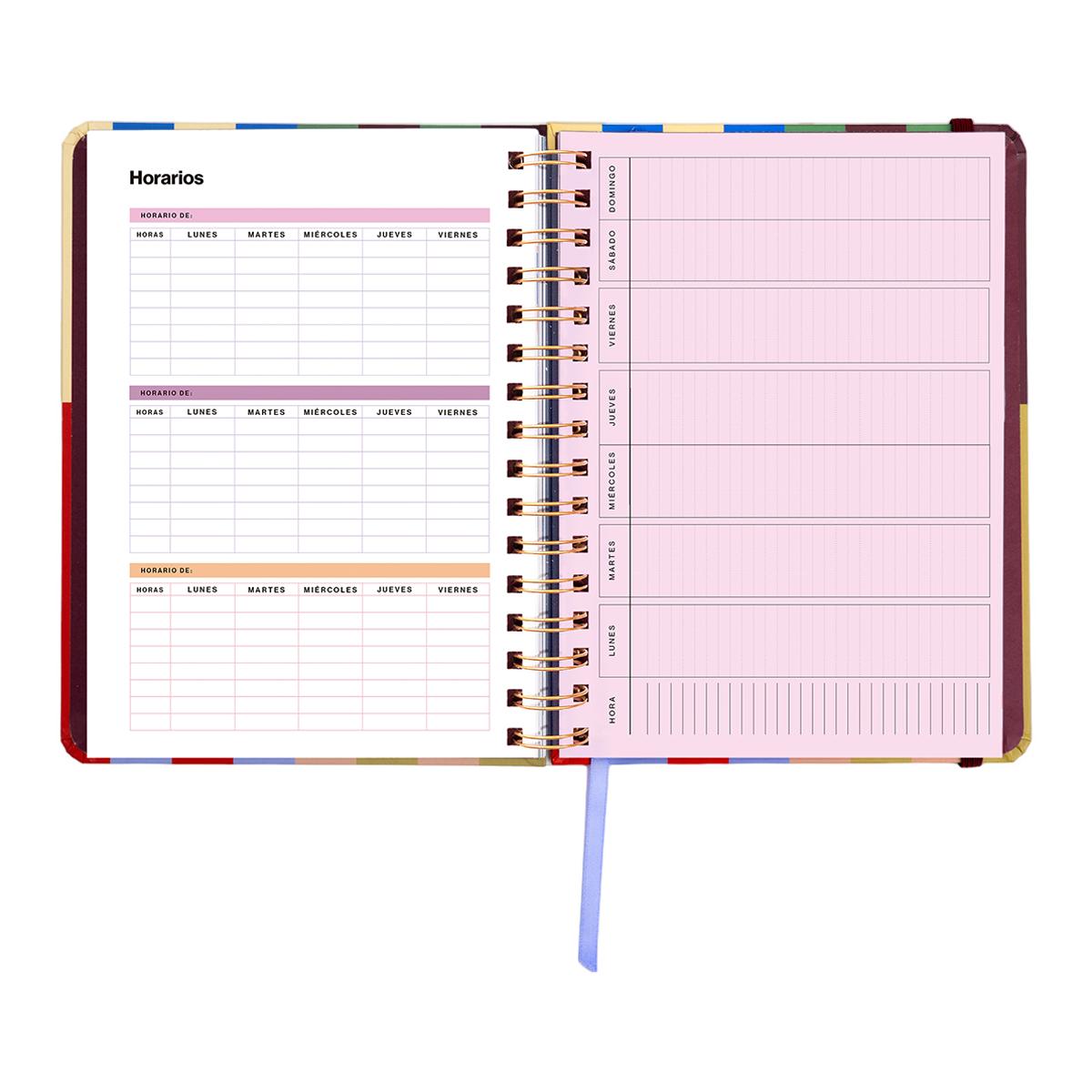 Agenda Escolar 11 Meses 2026-2027 168x220 mm 1 Dia por Página Copenhague UO Espanhol Multicolor-7