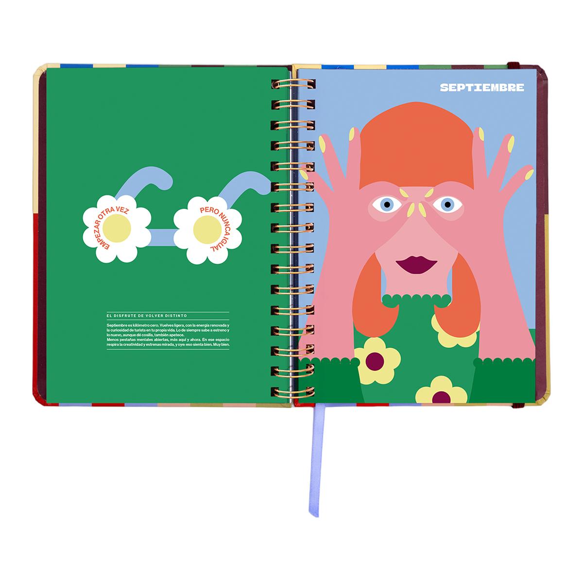 Agenda Escolar 11 Meses 2026-2027 168x220 mm 1 Dia por Página Copenhague UO Espanhol Multicolor-11