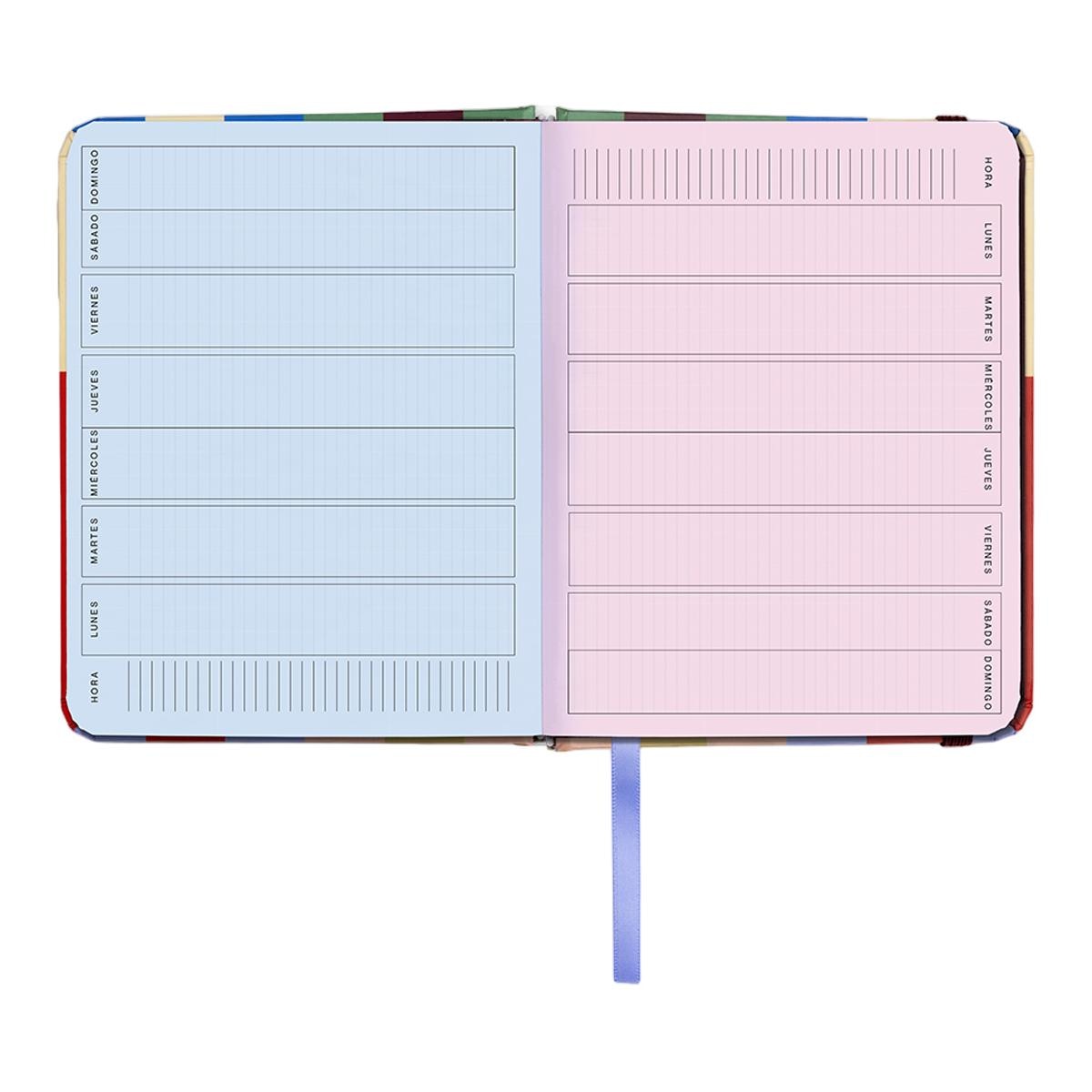 Agenda Escolar 11 Meses 2026-2027 128x154 mm Mini Vista Semanal Copenhague UO Espanhol Multicolor-8