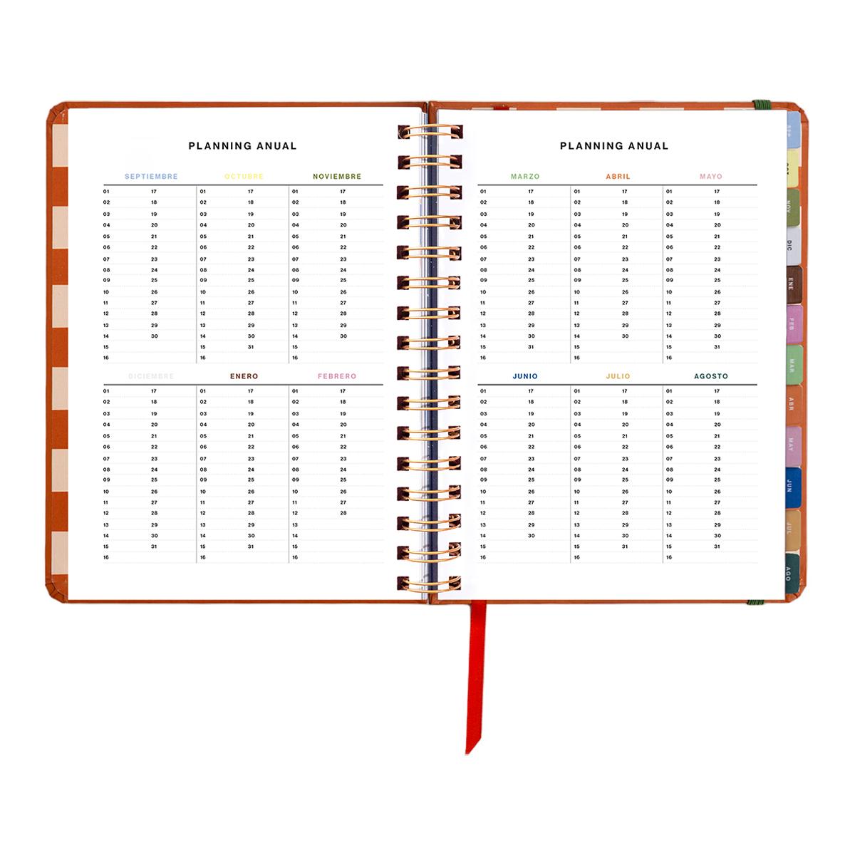 Agenda Escolar 11 Meses 2026-2027 168x220 mm Vista Semanal Sunset UO Espanhol Multicolor-5