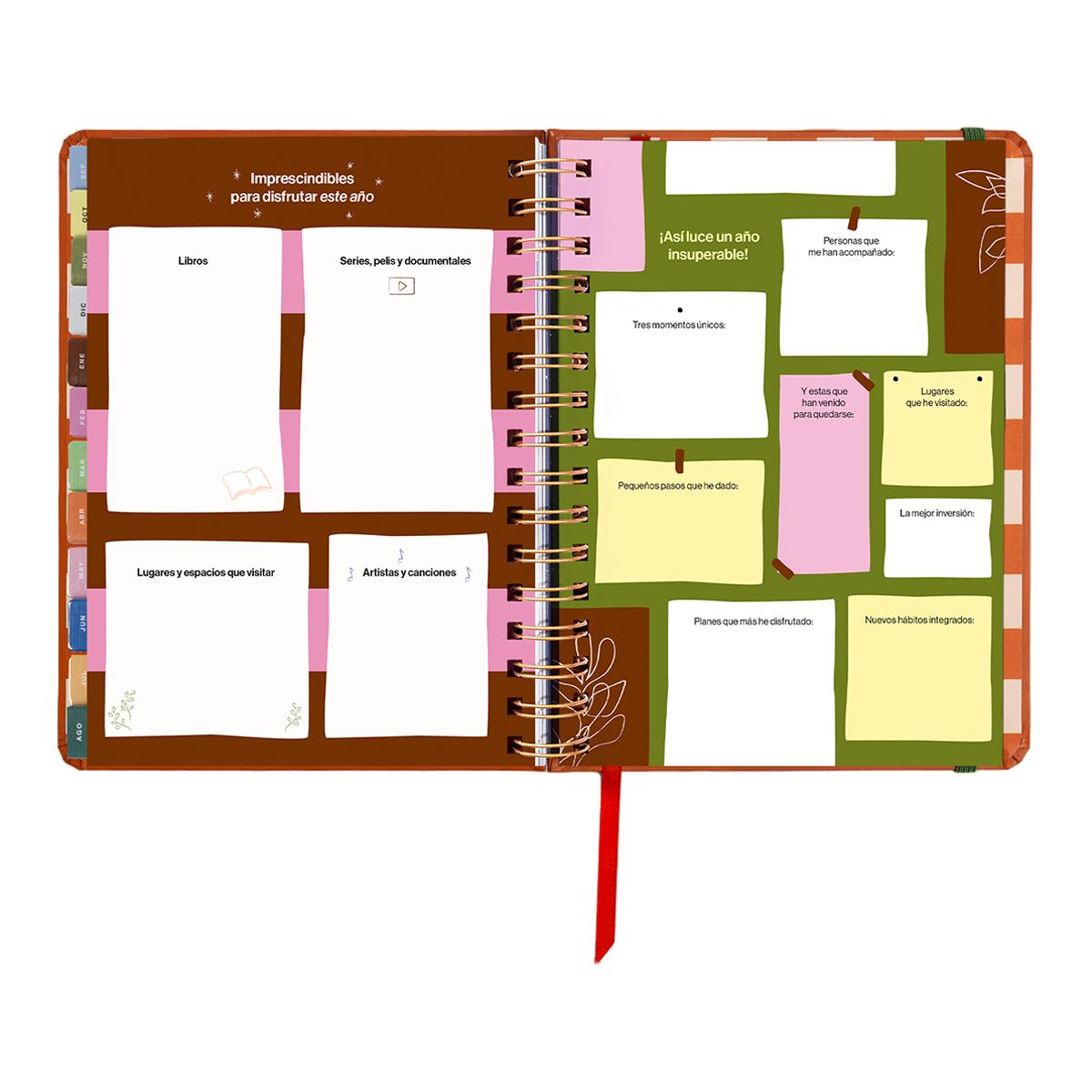 Agenda Escolar 11 Meses 2026-2027 168x220 mm Vista Semanal Sunset UO Espanhol Multicolor-16