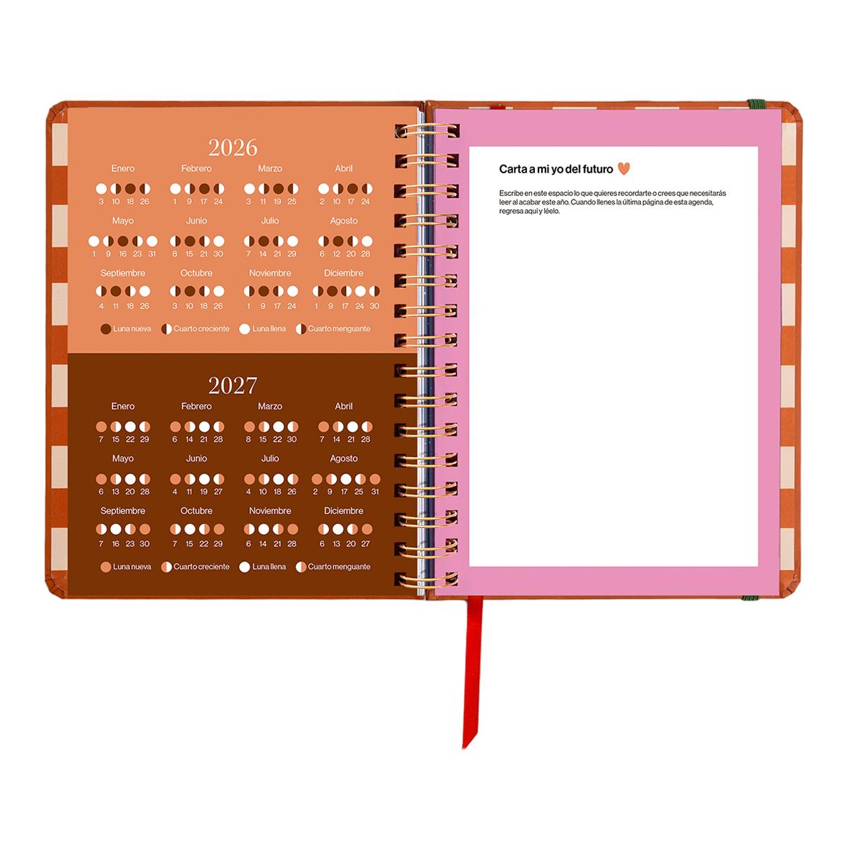 Agenda Escolar 11 Meses 2026-2027 168x220 mm 1 Dia por Página Sunset UO Espanhol Multicolor-6