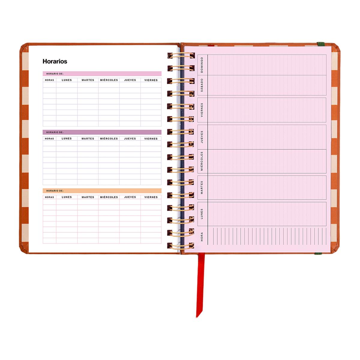 Agenda Escolar 11 Meses 2026-2027 168x220 mm 1 Dia por Página Sunset UO Espanhol Multicolor-7