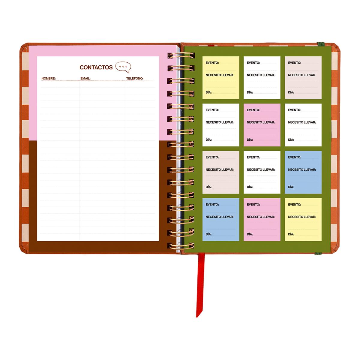 Agenda Escolar 11 Meses 2026-2027 168x220 mm 1 Dia por Página Sunset UO Espanhol Multicolor-17