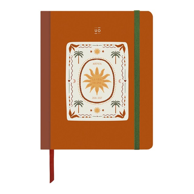 Agenda escolar 11 meses 2026-2027 128x154 mm mini semana vista Sunset UO español