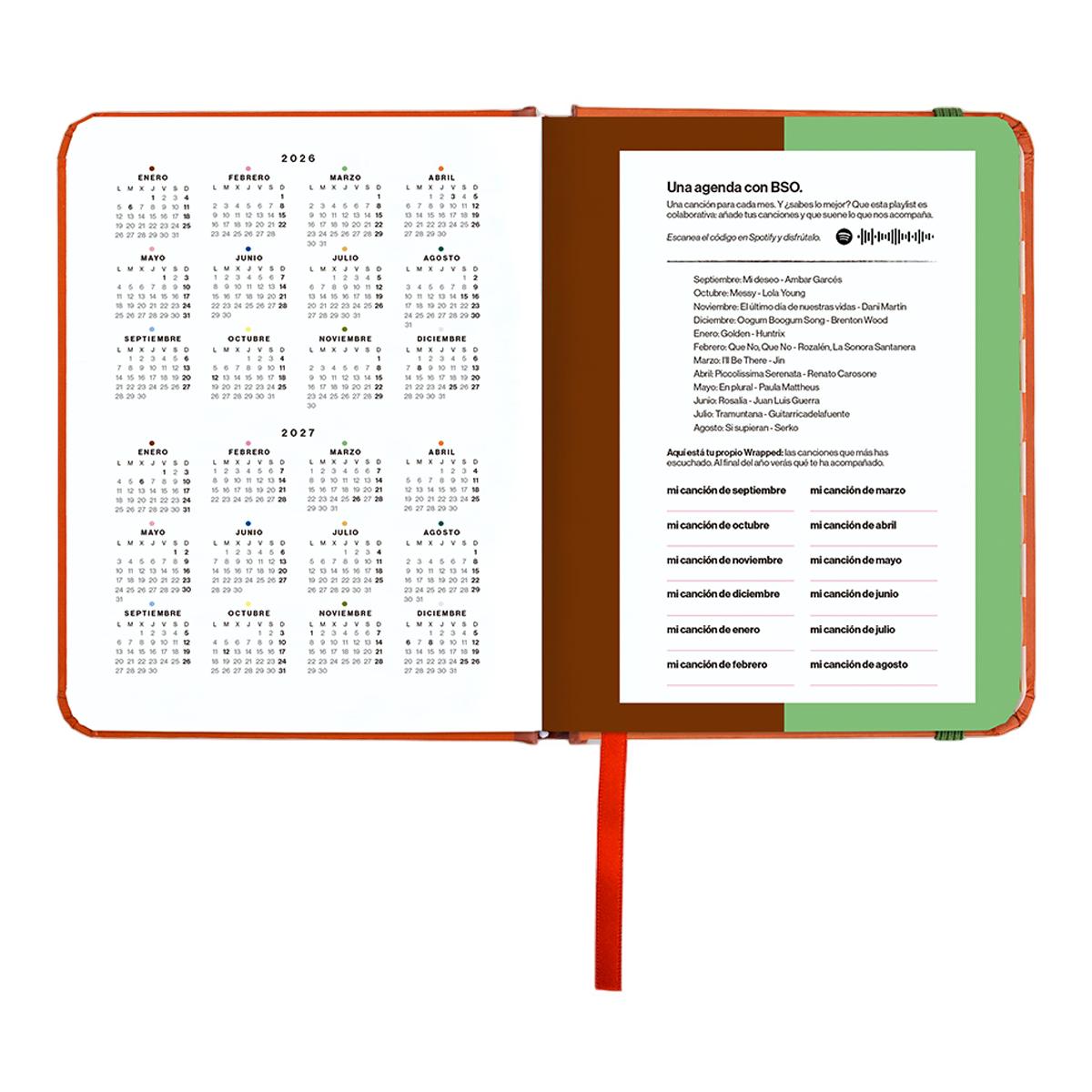 Agenda Escolar 11 Meses 2026-2027 128x154 mm Mini Vista Semanal Sunset UO Espanhol Multicolor-5