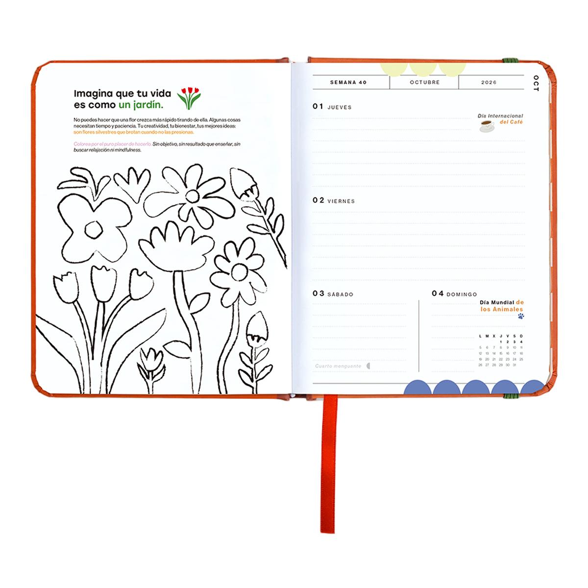 Agenda Escolar 11 Meses 2026-2027 128x154 mm Mini Vista Semanal Sunset UO Espanhol Multicolor-14