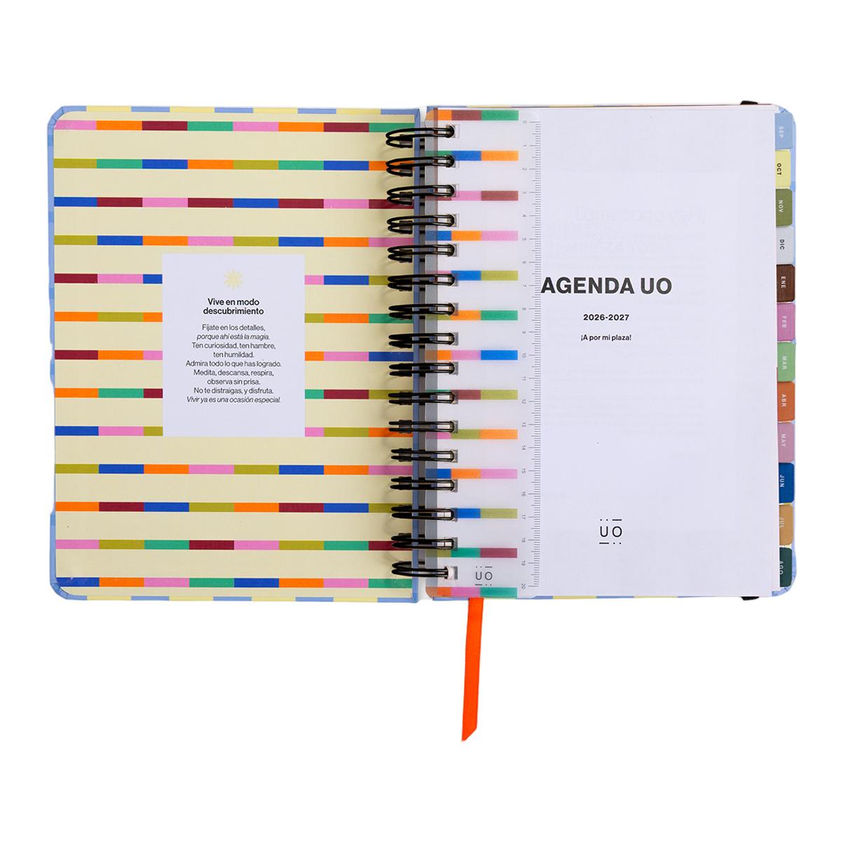 Agenda Escolar 11 Meses 2026-2027 168x220 mm Vista Semanal Opoagenda UO Espanhol Multicolor-2