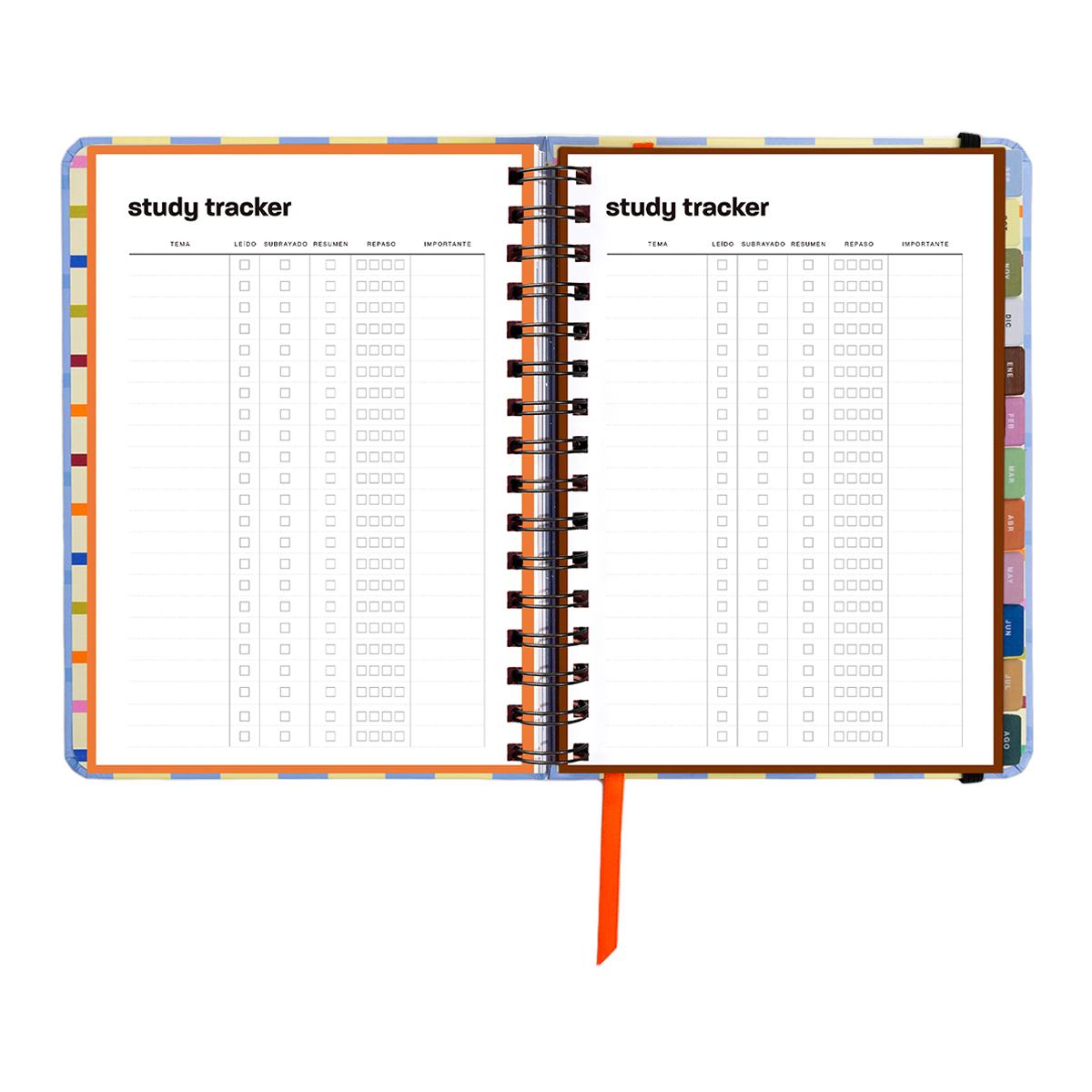 Agenda Escolar 11 Meses 2026-2027 168x220 mm Vista Semanal Opoagenda UO Espanhol Multicolor-5