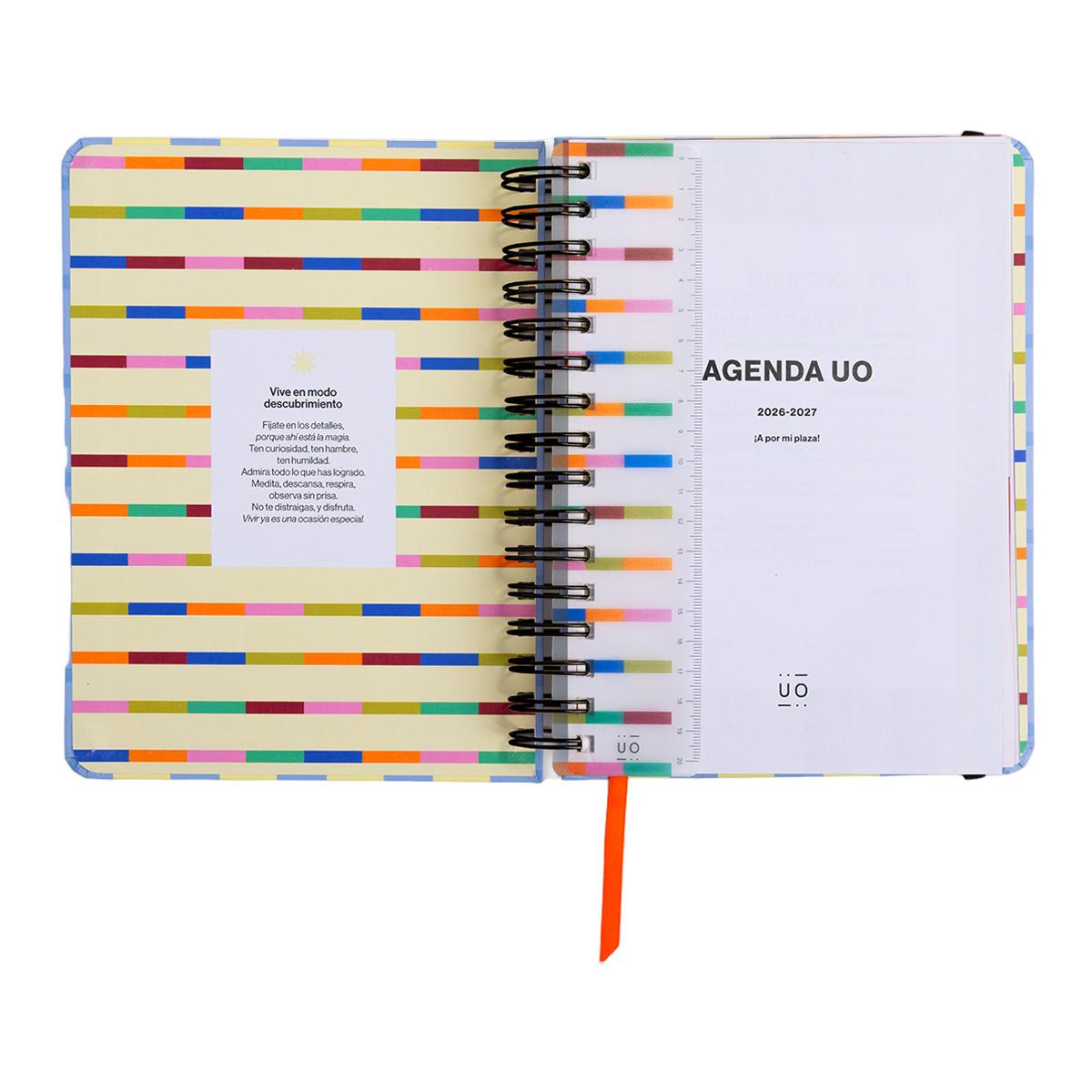 Agenda Escolar 11 Meses 2026-2027 168x220 mm 1 Dia por Página Opoagenda UO Espanhol Multicolor-2