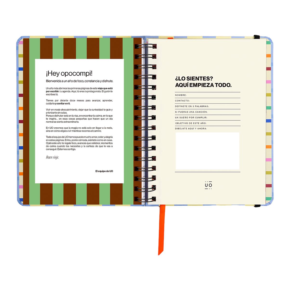 Agenda Escolar 11 Meses 2026-2027 168x220 mm 1 Dia por Página Opoagenda UO Espanhol Multicolor-3