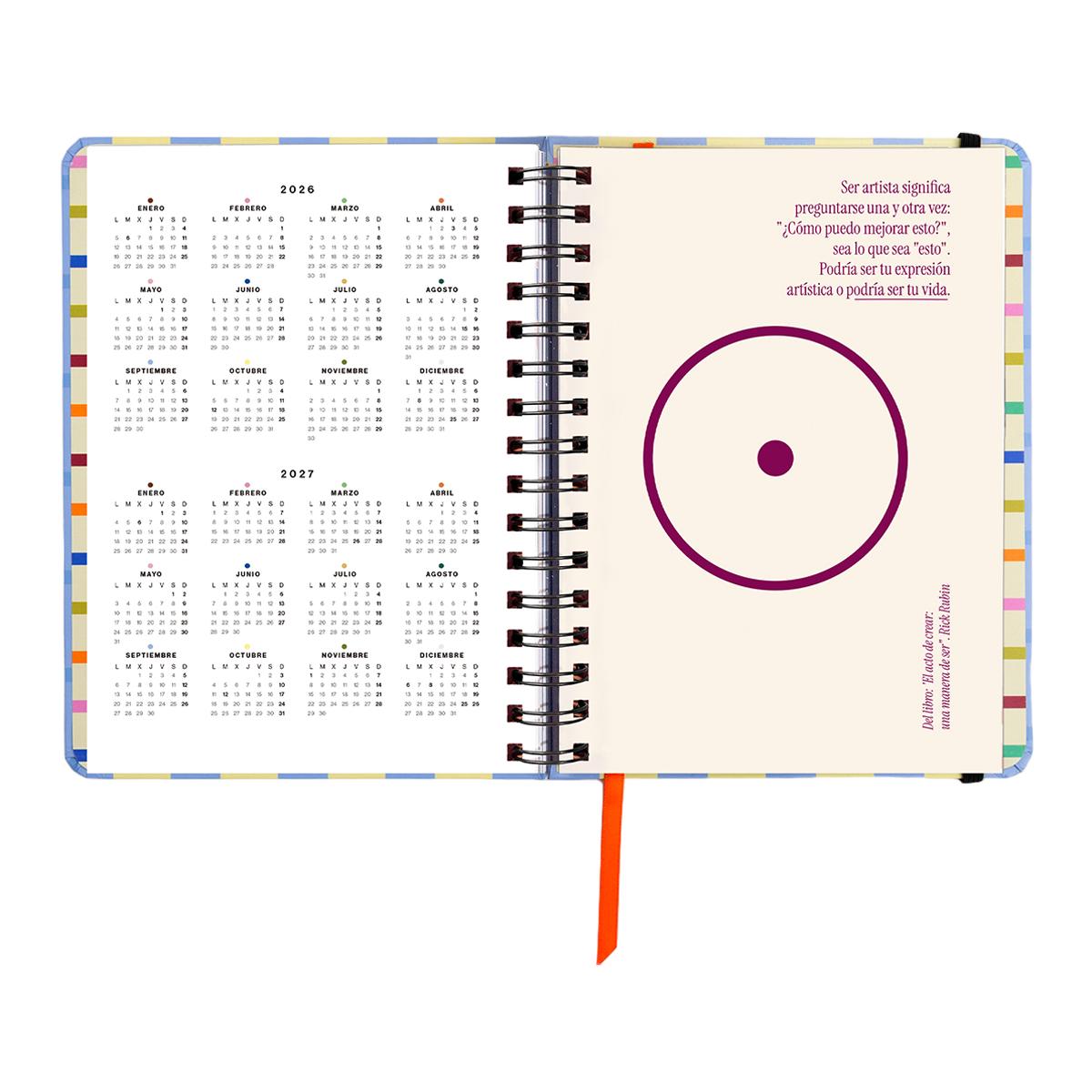 Agenda Escolar 11 Meses 2026-2027 168x220 mm 1 Dia por Página Opoagenda UO Espanhol Multicolor-8
