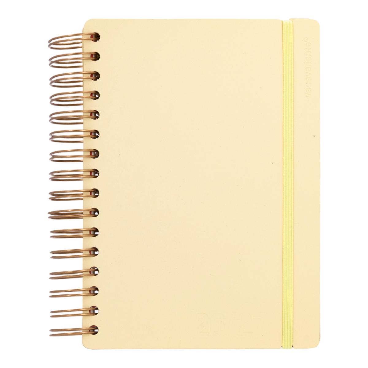 Imagem 0 de Agenda Escolar 2026-2027 Dia por Página A5 Vacavaliente Bilingüe em Pele Reciclada – Colors Vanilla