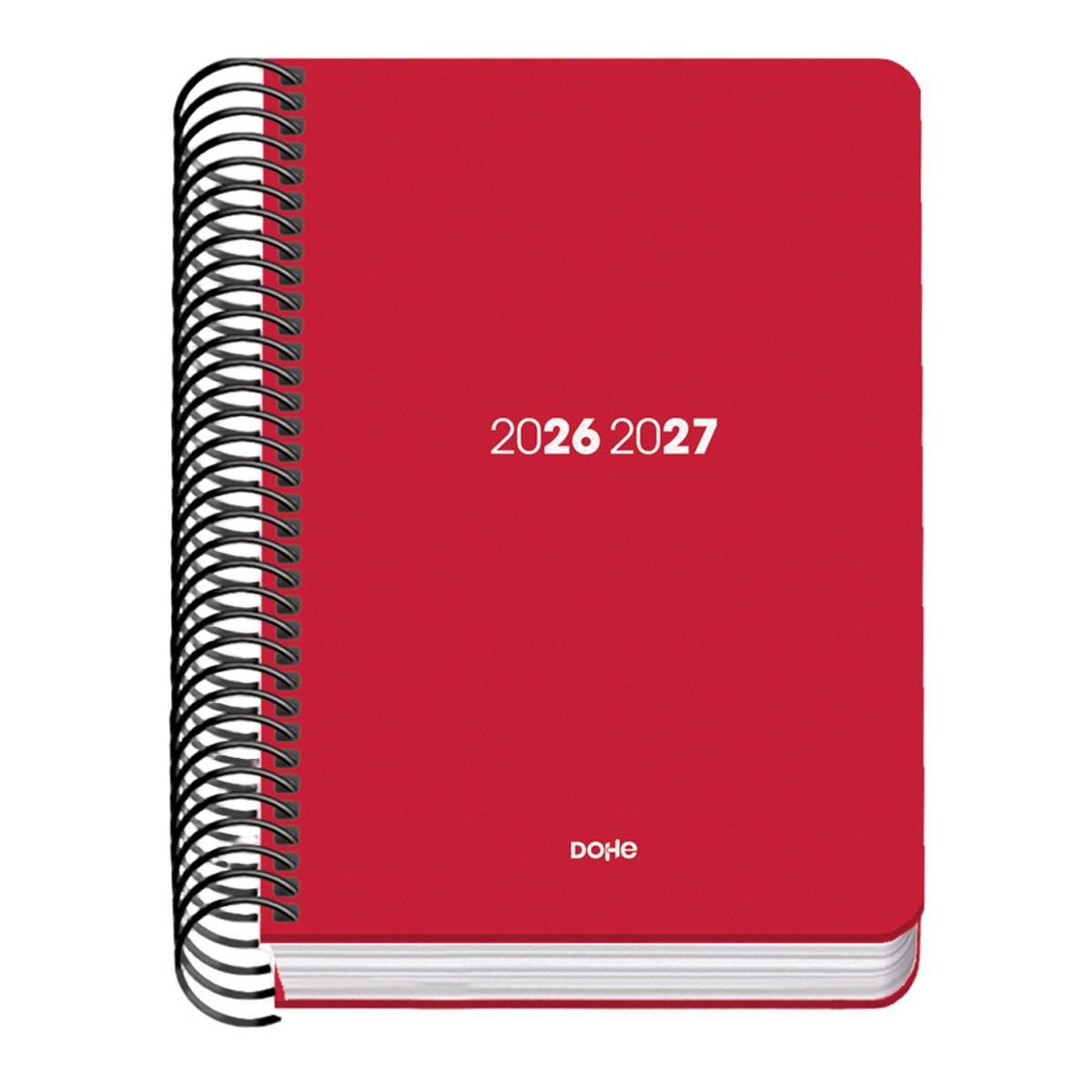 Imagem 0 de Agenda Académica BASIC PP A6 Día por Página ELEMENT - Vermelho