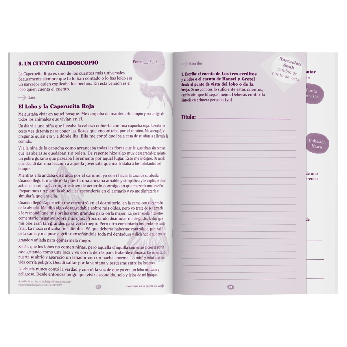 Libreta Redacciones 3er Ciclo Primaria Additio Lila-2