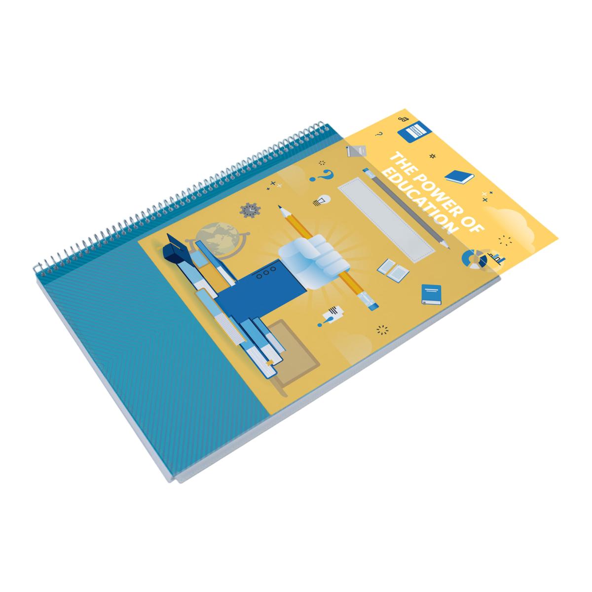Planificador de clases semanal para el docente 230x310 mm semana vista vertical Finocam Azul-8