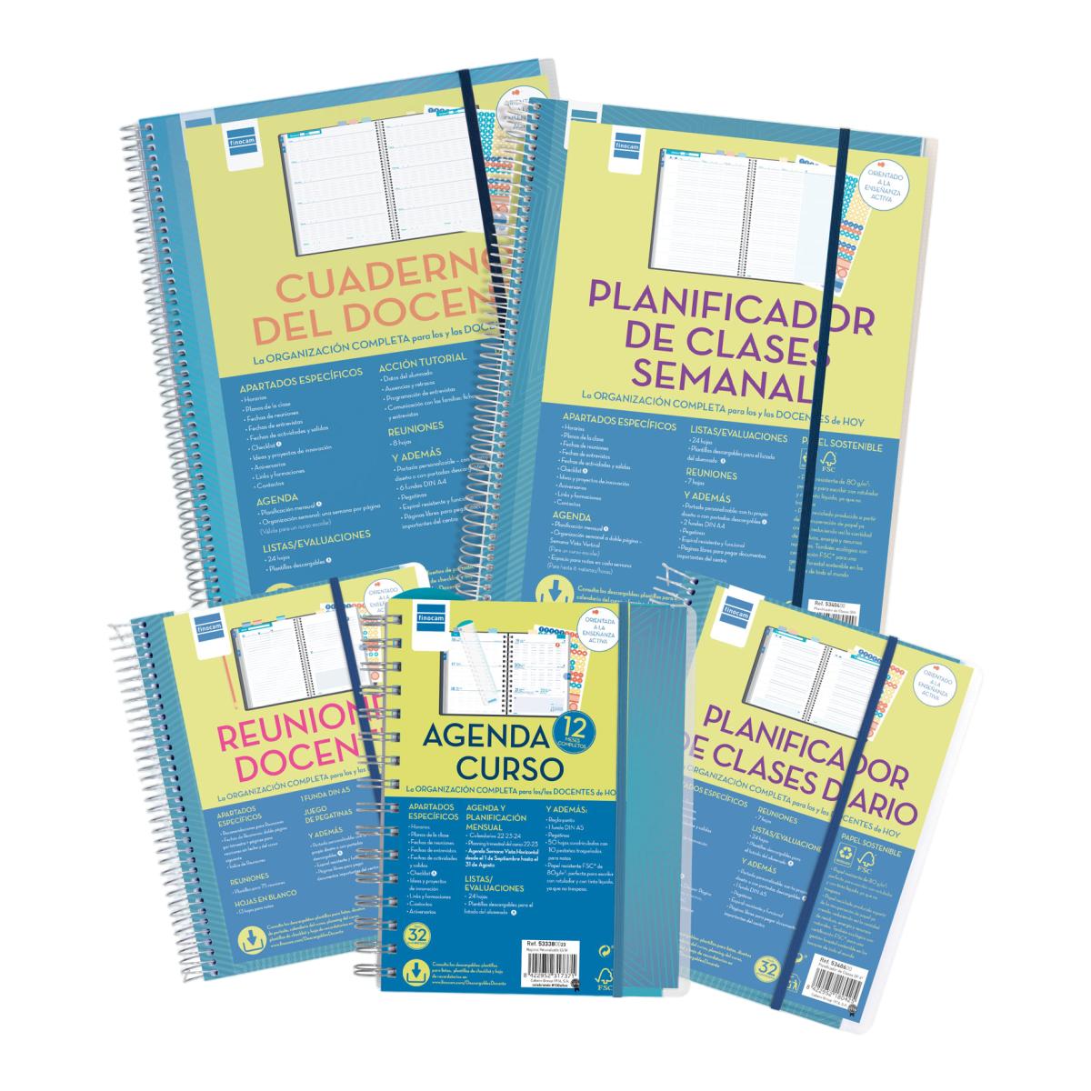 Blocos de Reuniões para o Docente 1/4 - 155x212 mm Azul-11