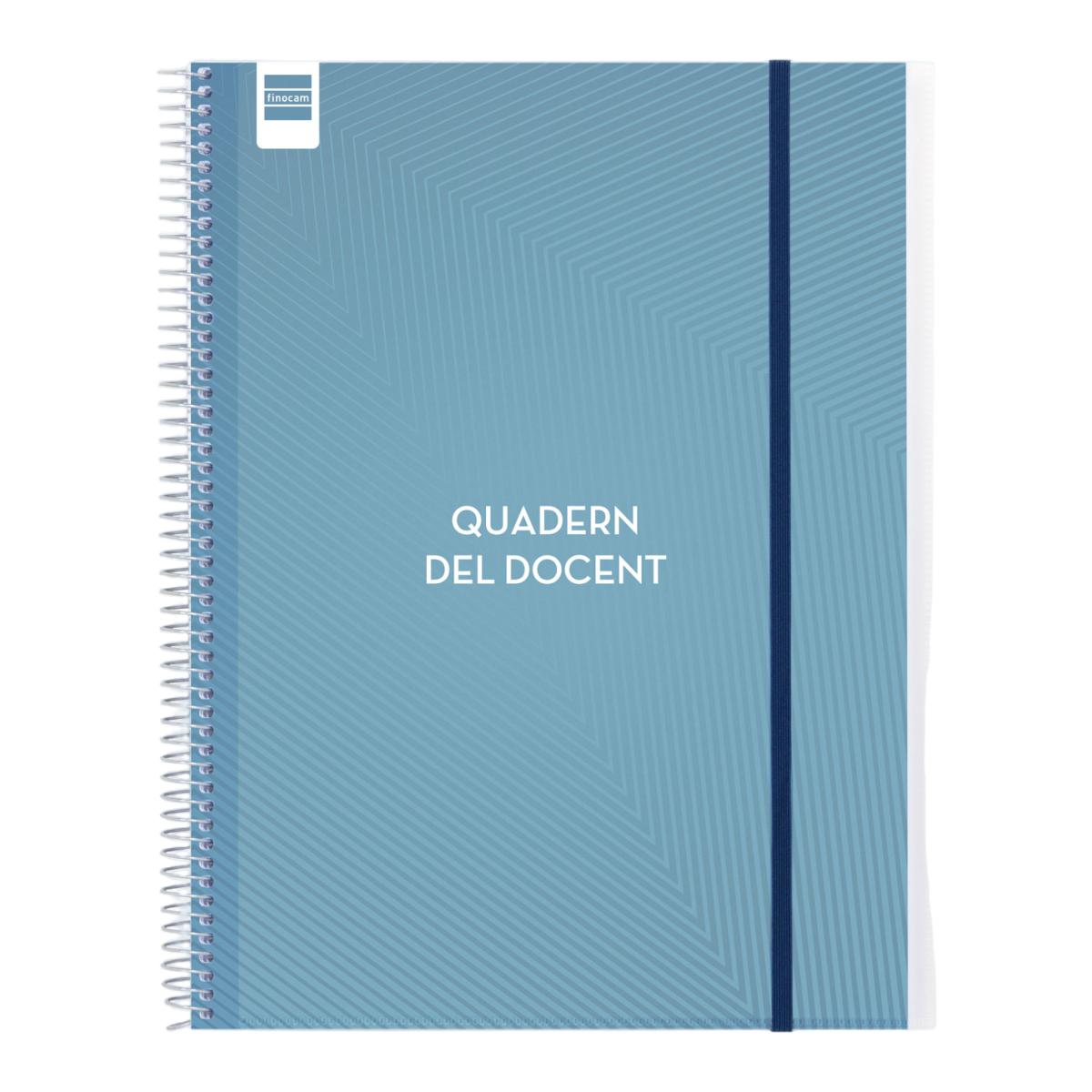 Cuaderno-agenda del docente 230x310 mm semana página Finocam catalán Azul-7