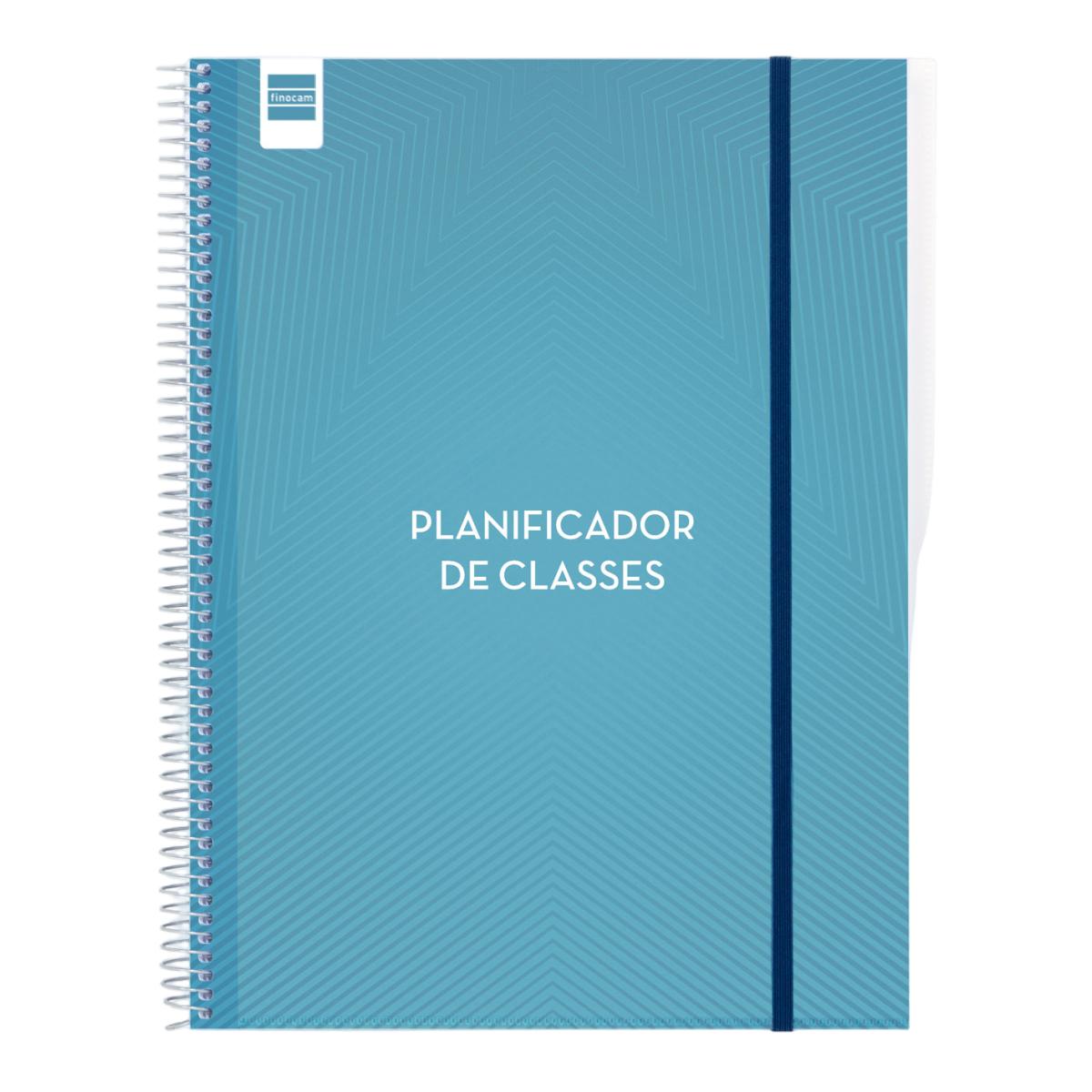 Planificador de clases semanal para el docente 230x310 mm semana vista vertical Finocam catalán Azul-2