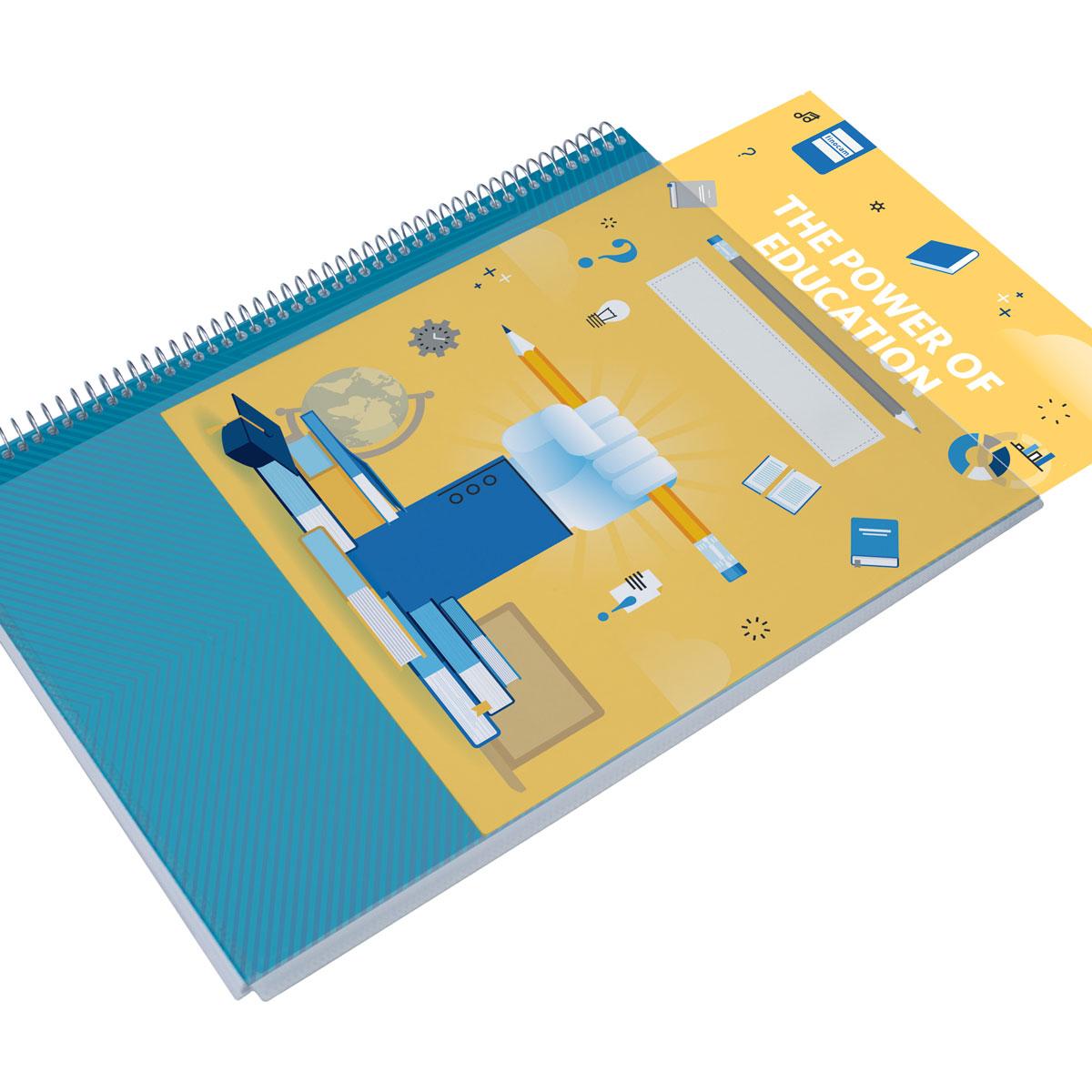 Planificador de clases semanal para el docente 230x310 mm semana vista vertical Finocam catalán Azul-8