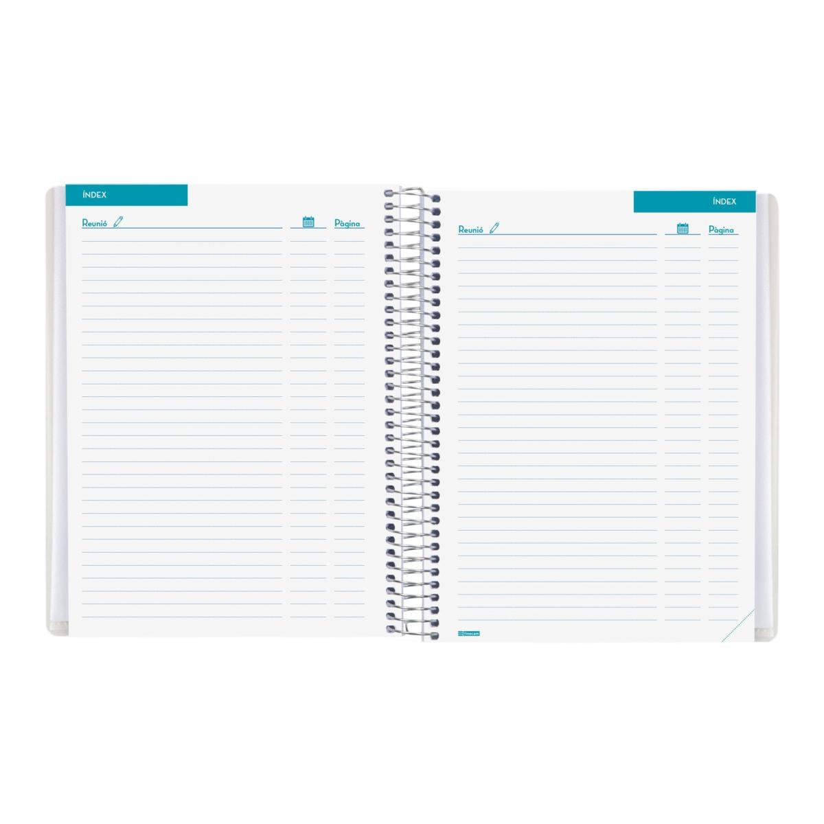 Libreta de reuniones para el docente 1/4 - 155x212 mm Finocam catalán Azul-6